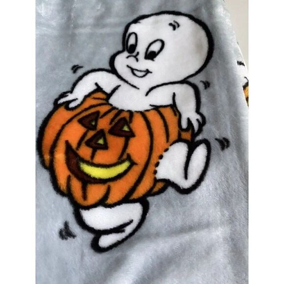 Casper the Friendly Ghost Plush Soft Blanket Throw 50x70” Halloween Costumes NEW - Picture 16 of 16